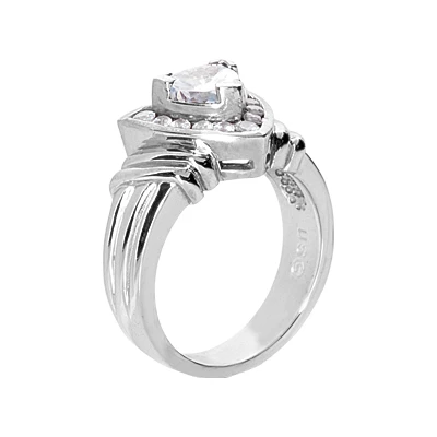 14K White Gold Ladies Diamond Ring 0.80ct 12.5mm 3 14K White Gold Ladies Diamond Ring 0.80ct 12.5mm - Image 3