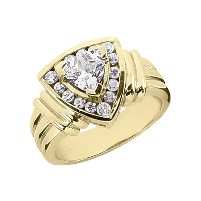 14K White Gold Ladies Diamond Ring 0.80ct 12.5mm 2 14K White Gold Ladies Diamond Ring 0.80ct 12.5mm - Image 2