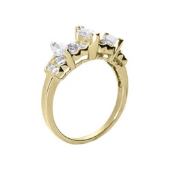 14K White Gold Ladies Diamond Ring 0.83ct -Luxurman 14k gold ladies diamond ring 083ct p 29258 back yellow