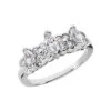14K White Gold Ladies Diamond Ring 0.83ct