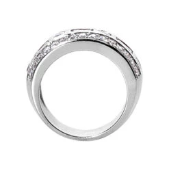 14K White Gold Ladies Diamond Ring 1.24ct 8.9mm 6 14K White Gold Ladies Diamond Ring 1.24ct 8.9mm -Luxurman 14k gold ladies diamond ring 124ct p 29637 back white