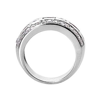 14K White Gold Ladies Diamond Ring 1.24ct 8.9mm 3 14K White Gold Ladies Diamond Ring 1.24ct 8.9mm - Image 3