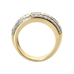 14K White Gold Ladies Diamond Ring 1.24ct 8.9mm 7 14K White Gold Ladies Diamond Ring 1.24ct 8.9mm -Luxurman 14k gold ladies diamond ring 124ct p 29637 back yellow