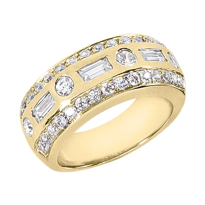 14K White Gold Ladies Diamond Ring 1.24ct 8.9mm 2 14K White Gold Ladies Diamond Ring 1.24ct 8.9mm - Image 2