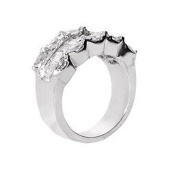 14K White Gold Ladies Diamond Ring 1.95ct 9.8mm -Luxurman 14k gold ladies diamond ring 195ct p 29452 back white