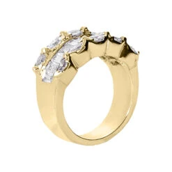 14K White Gold Ladies Diamond Ring 1.95ct 9.8mm -Luxurman 14k gold ladies diamond ring 195ct p 29452 back yellow