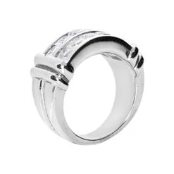 14K White Gold Ladies Diamond Ring 2.70ct 10.2mm 6 14K White Gold Ladies Diamond Ring 2.70ct 10.2mm -Luxurman 14k gold ladies diamond ring 270ct p 29470 back white