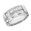 14K White Gold Ladies Diamond Ring 2.70ct 10.2mm
