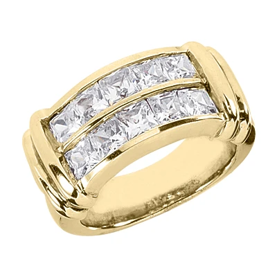 14K White Gold Ladies Diamond Ring 2.70ct 10.2mm 2 14K White Gold Ladies Diamond Ring 2.70ct 10.2mm - Image 2