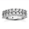 14K White Gold Men's Diamond Ring 3.68ct