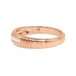 14K White Gold Men's Diamond Wedding Band 0.23ct -Luxurman 14k gold mens diamond wedding band 023ct p 27607 backro