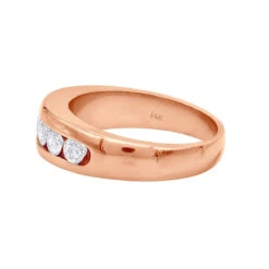 14K White Gold Men's Diamond Wedding Band 0.90ct 6.2mm -Luxurman 14k gold mens diamond wedding band 090ct p 25559 backro