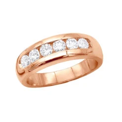 14K White Gold Men's Diamond Wedding Band 0.90ct 6.2mm -Luxurman 14k gold mens diamond wedding band 090ct p 25559 ro