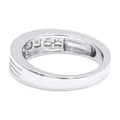 14K White Gold Men's Diamond Wedding Band 1.40ct -Luxurman 14k gold mens diamond wedding band 140ct p 27555 backwh