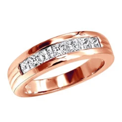 14K White Gold Men's Diamond Wedding Band 1.40ct -Luxurman 14k gold mens diamond wedding band 140ct p 27555 ro