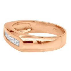 14K Yellow Gold Men's Diamond Wedding Band 1ct 7.4mm -Luxurman 14k gold mens diamond wedding band 1ct p 27601 backro