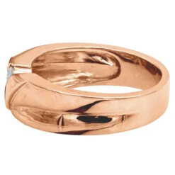 14K White Gold Men's Diamond Wedding Ring 0.24ct 5/16in. (8mm) -Luxurman 14k gold mens diamond wedding ring 024ct p 27448 backro