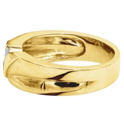 14K White Gold Men's Diamond Wedding Ring 0.24ct 5/16in. (8mm) -Luxurman 14k gold mens diamond wedding ring 024ct p 27448 backye