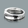 14K White Gold Men's Diamond Wedding Ring 0.30ct 7.4mm