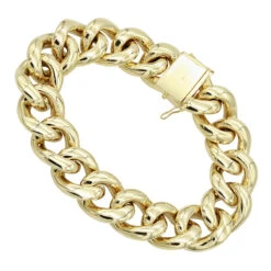 14K Yellow Gold Miami Cuban Link Chain Diamond Bracelet For Men 11.05ct -Luxurman 14k gold miami cuban link chain diamond bracelet for men 1105ct backye