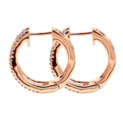 14K White Gold Natural Blue Sapphire And Diamond Huggie Earrings For Women 1ct 13 14K White Gold Natural Blue Sapphire And Diamond Huggie Earrings For Women 1ct -Luxurman 14k gold natural blue sapphire and diamond huggie earrings for women 085ct backro