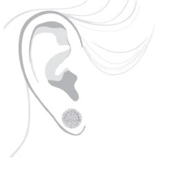 14K White Gold Pave Round Diamond Stud Earrings 0.35ct By Luxurman 10 14K White Gold Pave Round Diamond Stud Earrings 0.35ct By Luxurman -Luxurman 14k gold pave round diamond stud earrings 035ct by luxurman bodwh