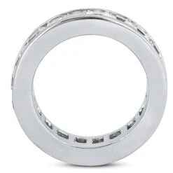 14K White Gold Princess Cut Diamond Eternity Band 3.40ct 5 14K White Gold Princess Cut Diamond Eternity Band 3.40ct -Luxurman 14k gold princess cut diamond eternity band 340ct p 24924 additional white