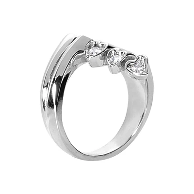 14K White Gold Right Hand Diamond Ring 0.20ct 3 14K White Gold Right Hand Diamond Ring 0.20ct - Image 3
