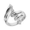 14K White Gold Right Hand Diamond Ring 0.20ct
