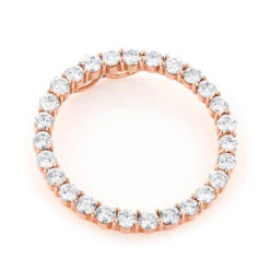 Round Diamond Circle Of Love Pendant 4.4ct 14K Yellow Gold -Luxurman 14k gold round diamond circle of love pendant 440ct p 5922 ro