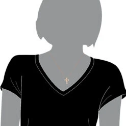 14K Rose Gold Round Diamond Cross Necklace 0.60ct By Luxurman 10 14K Rose Gold Round Diamond Cross Necklace 0.60ct By Luxurman -Luxurman 14k gold round diamond cross necklace 060ct p 26542 bodro