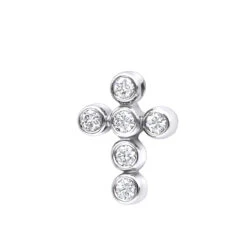 14K Rose Gold Round Diamond Cross Necklace 0.60ct By Luxurman 8 14K Rose Gold Round Diamond Cross Necklace 0.60ct By Luxurman -Luxurman 14k gold round diamond cross necklace 060ct p 26542 wh