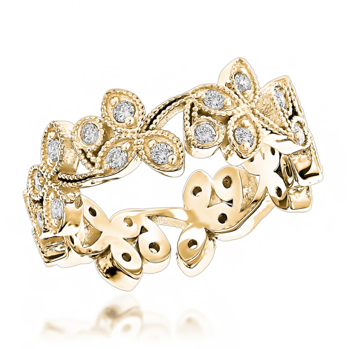 14K White Gold Round Diamond Eternity Band 0.48ct 2 14K White Gold Round Diamond Eternity Band 0.48ct - Image 2