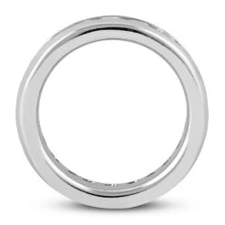 14K White Gold Round Diamond Eternity Band 2.20ct -Luxurman 14k gold round diamond eternity band 220ct p 24825 additional white