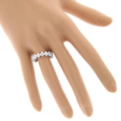 14K White Gold Round Diamond Eternity Band 2.25ct -Luxurman 14k gold round diamond eternity band 225ct p 24854 bodwh