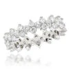 14K White Gold Round Diamond Eternity Band 2.25ct