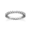 14K White Gold Round Diamond Eternity Band 3.75ct