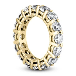 Thin 14K White Gold Round Diamond Eternity Band 5.60ct 13 Thin 14K White Gold Round Diamond Eternity Band 5.60ct -Luxurman 14k gold round diamond eternity band 560ct p 24814 back yellow 20220426