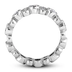 14K White Gold Round Diamond Eternity Ring 1.44ct -Luxurman 14k gold round diamond eternity ring 144ct p 24906 additional white