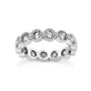 14K White Gold Round Diamond Eternity Ring 2.10ct