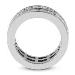 14K White Gold Round Diamond Eternity Ring 3.08ct 17 14K White Gold Round Diamond Eternity Ring 3.08ct -Luxurman 14k gold round diamond eternity ring 308ct p 24895 additional white