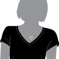 14K White Gold Round Diamond Heart Pendant 3.60ct 29mm -Luxurman 14k gold round diamond heart pendant 360ct p 27692 bodwh