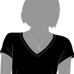 Small 14K White Gold Round Diamond Key Pendant For Women 0.25ct -Luxurman 14k gold round diamond key pendant 025ct p 30616 bodwh