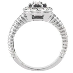 14K White Gold Round Diamond Ladies Ring 0.37ct -Luxurman 14k gold round diamond ladies ring 037ct p 29094 additional white