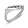 Thin 14K White Gold Round Diamond Ladies Ring 0.40ct
