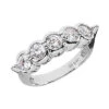 14K White Gold Round Diamond Ladies Ring 1.50ct 6.2mm