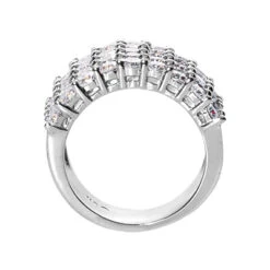 14K White Gold Round Diamond Ladies Ring 4.50ct -Luxurman 14k gold round diamond ladies ring 450ct p 29648 back white