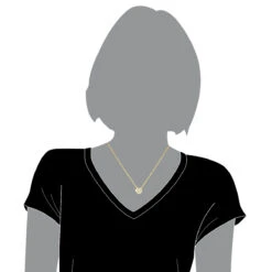 Small 14K Yellow Gold Round Diamond Pave Heart Pendant 0.16ct -Luxurman 14k gold round diamond pave heart pendant 016ct p 27725 bodye