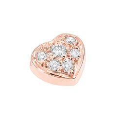 Small 14K Yellow Gold Round Diamond Pave Heart Pendant 0.16ct -Luxurman 14k gold round diamond pave heart pendant 016ct p 27725 ro