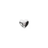 14K White Gold Round Diamond Puffed Heart Pendant 0.10ct